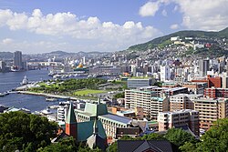 Nagasaki City View from Glover Garden, Nagasaki 2014